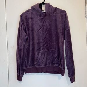 Olive + Oak Plum Velour Pullover Hoodie Women’s Small